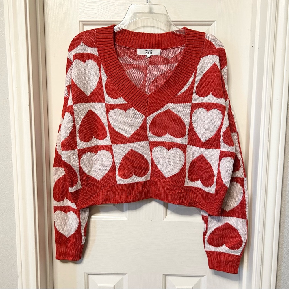 SOLD Madden NYC Heart Sweater